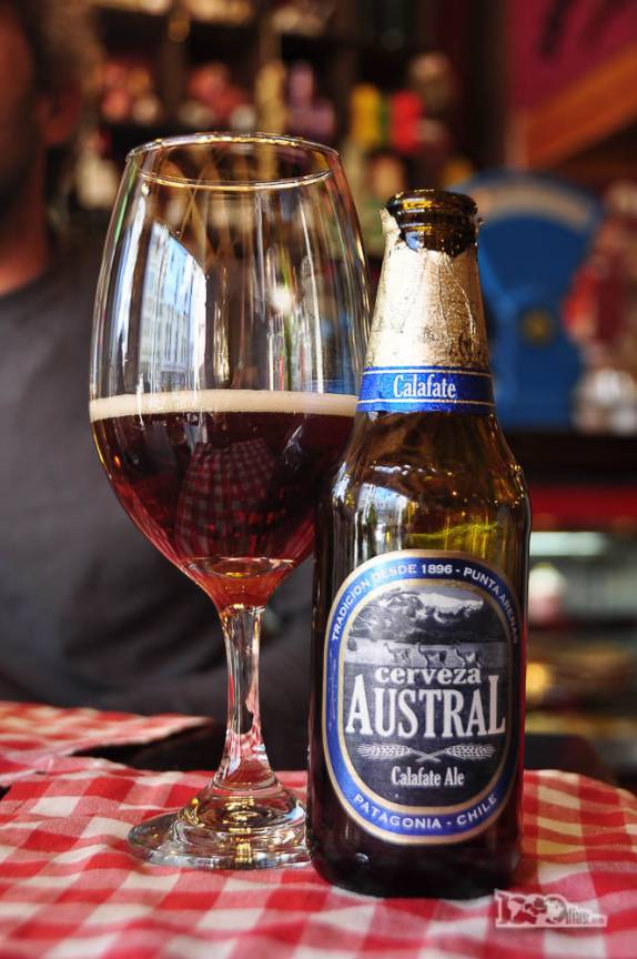 Deliciosa cerveja em café de Punta Arenas, no sul do Chile